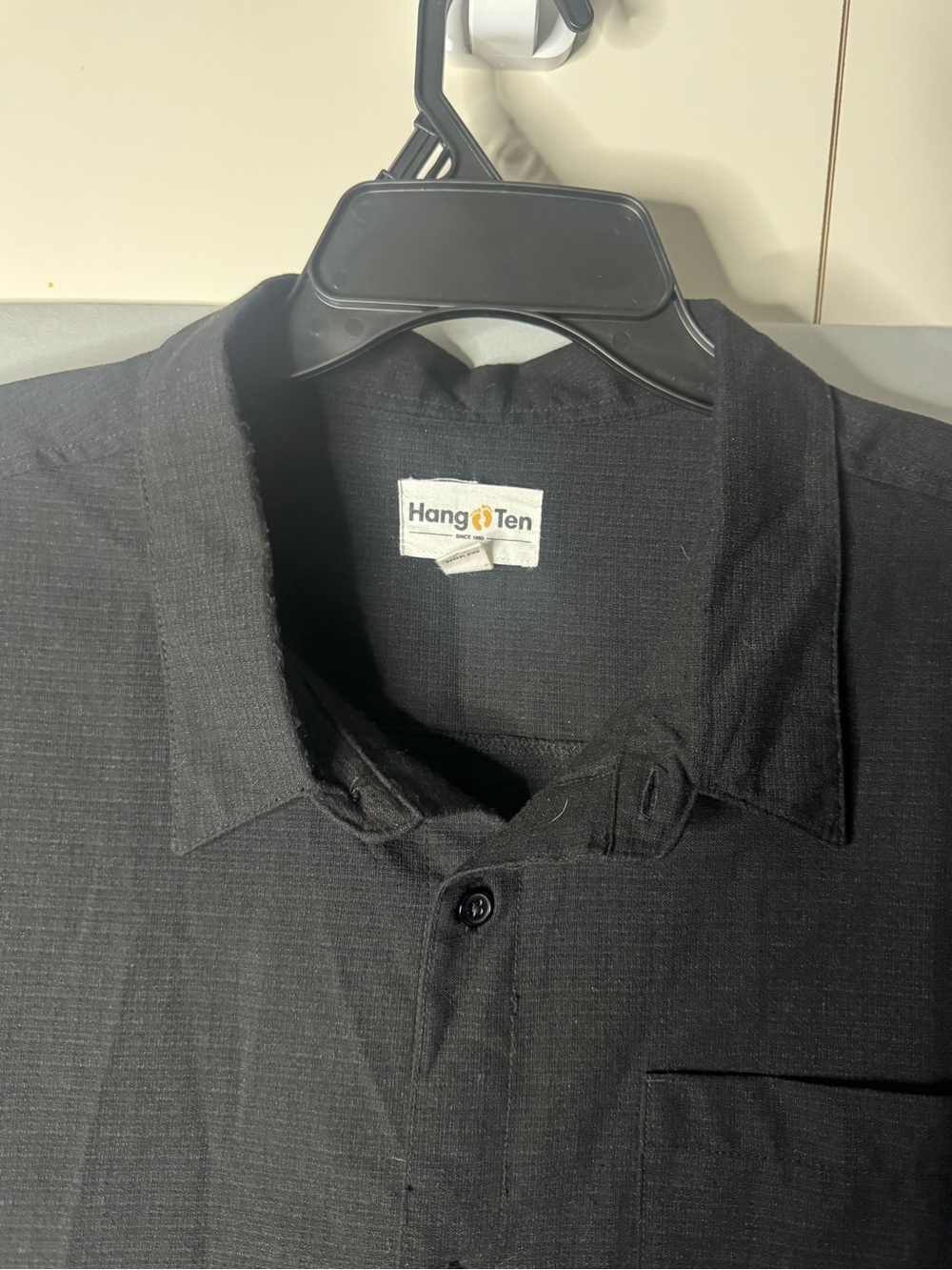 Hang Ten Black Men's Casual Button-Down Shirt
